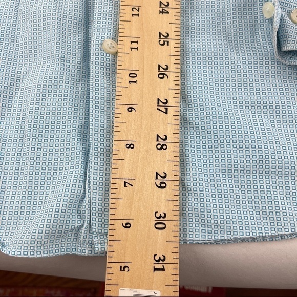 Express Button Up Shirt Mens XL 17-17.5 Modern Fit Blue - Picture 8 of 10